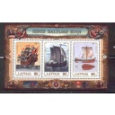 Latvia  Sc 444 1997 Old Baltic Ships stamp sheet mint NH