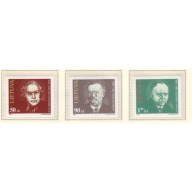 Lithuania Sc  560-62 1997 Famous Lithuanians stamp set mint NH