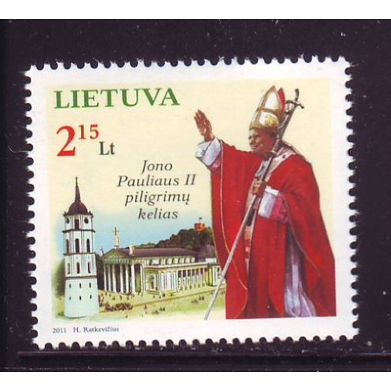 Lithuania Sc 940  2010 Pope John Paul II stamp mint NH