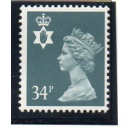 G.B Northern Ireland Sc NIMH54 1989 34p dull blue green QE II Machin Head stamp mint NH