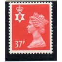 G.B Northern Ireland Sc NIMH55 1990 37p scarlet QE II Machin Head stamp mint NH