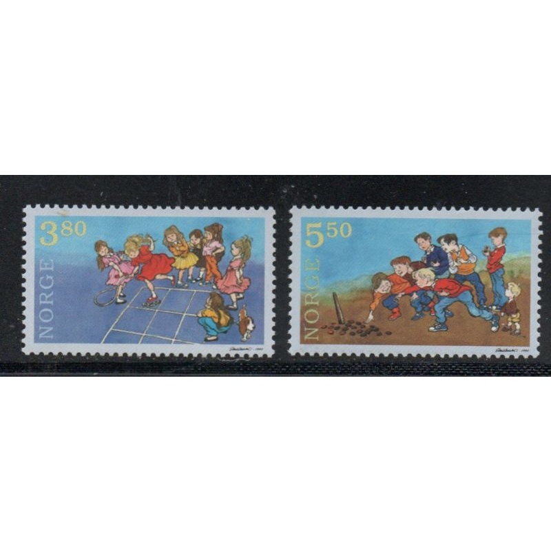 Norway Sc 1201-1202 1998 Children's Games stamp set mint NH