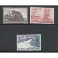 Norway Sc 510-512 1968 Mountaineers stamp set mint NH