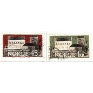 Norway Sc 393-394  1961 Haakonhallen Anniversary stamp set used