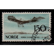 Norway Sc 405 1962 50th Anniversary Norwegian Aviation stamp used