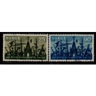 Norway Sc 456-457 1964 Seaman's Mission stamp set used