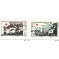 Norway Sc 473-474 1965 Norwegian Red Cross Anniversary stamp set used