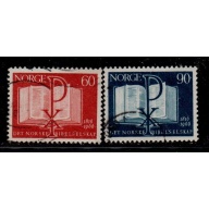 Norway Sc 490-491 1966 Bible Society Anniversary stamp set used