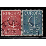 Norway Sc 496-497 1966 Europa stamp set used