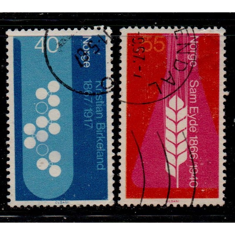 Norway Sc 498-499 1966 Nitrate Production stamp set used