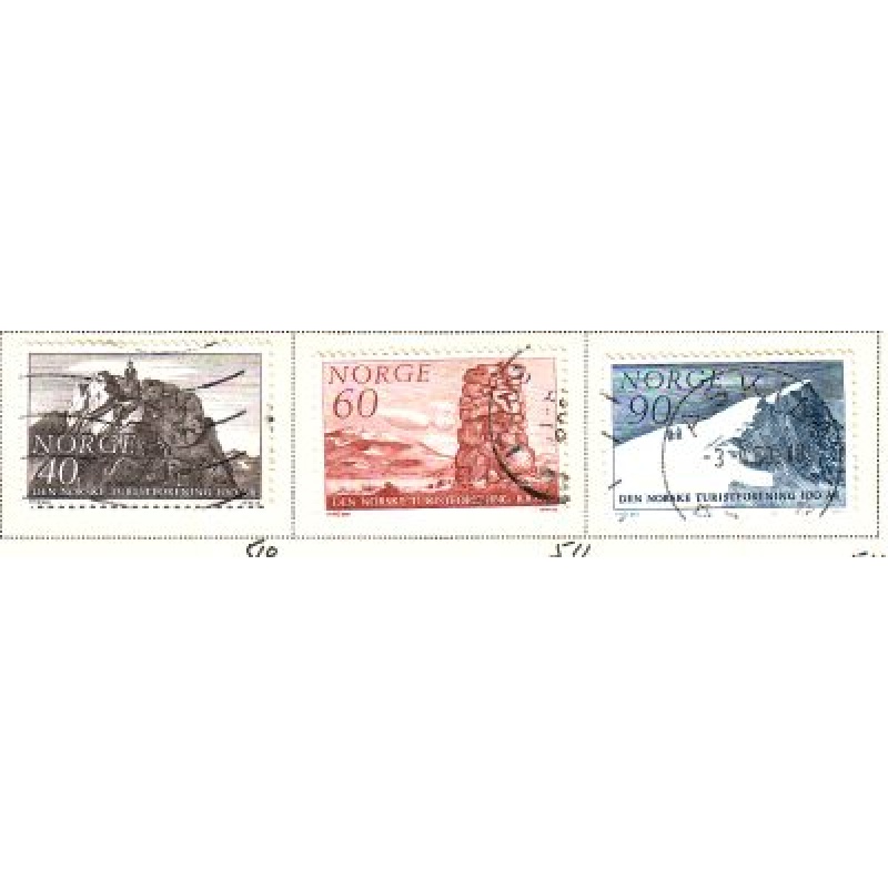 Norway Sc 510-512 1968 Mountaineers stamp set used