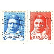 Norway Sc 519-520 1968 Nursing Profession stamp set used