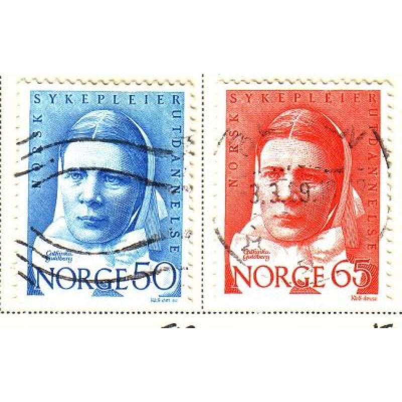 Norway Sc 519-520 1968 Nursing Profession stamp set used