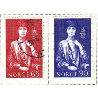 Norway Sc 549-50 1969 Queen Maud stamp set used