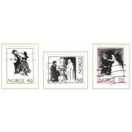 Norway Sc 579-581 1971 Folk Tales Illustrations stamp set used