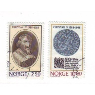 Norway Sc 932-33 1988  Christian IV stamp set used