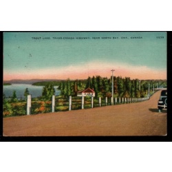 Colour Valentine Black PC  Trout Lake near North  Bay Ontario used 1945?