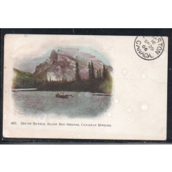 Colour PC Mount Rundle, Banff Hot Springs Canadian Rockies used 1906