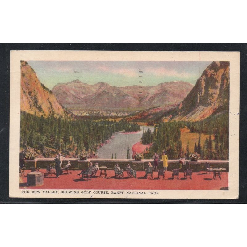 Colour PC  Bow Valley Showing Golf Course Banff used 195?