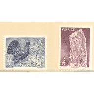 Sweden Sc 1119-1120 1975 Bird & Stone stamp set mint NH