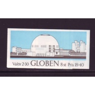 Sweden Sc 1732a 1989 Globe Arena stamp booklet mint NH