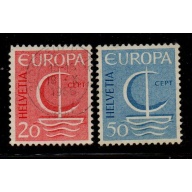 Switzerland Sc 477-478 1966 Europa stamp set used