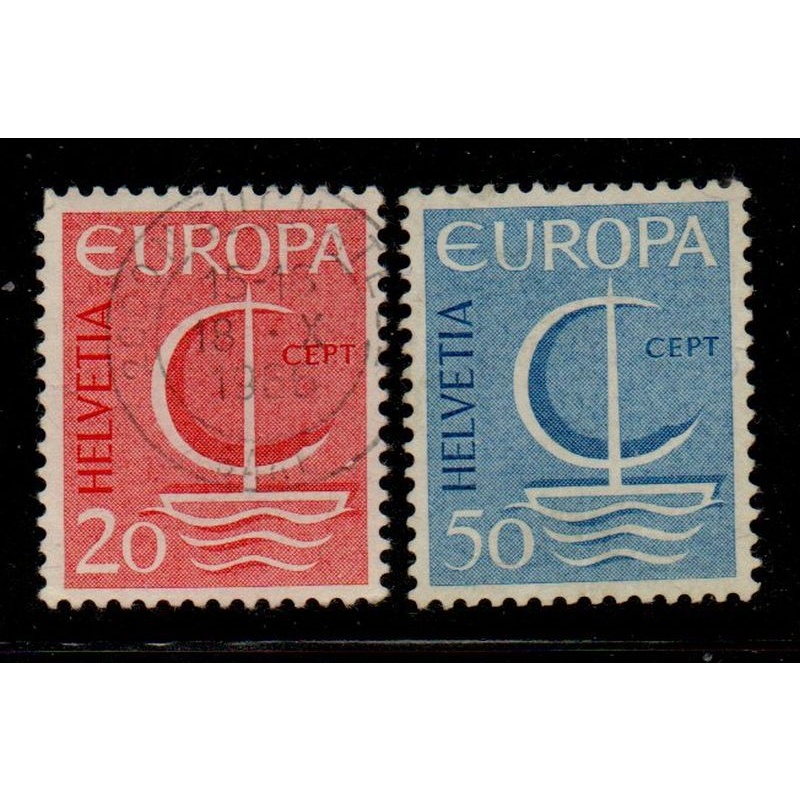 Switzerland Sc 477-478 1966 Europa stamp set used