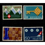 Switzerland Sc 487-490 1968 Various Anniversaries & Events stamp set used