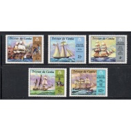 Tristan da Cunha Sc 157-161 1971 Ships & Island Families stamp set mint NH