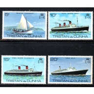 Tristan da Cunha Sc 255- 258 1978 Visit of ship QE II stamp set mint NH